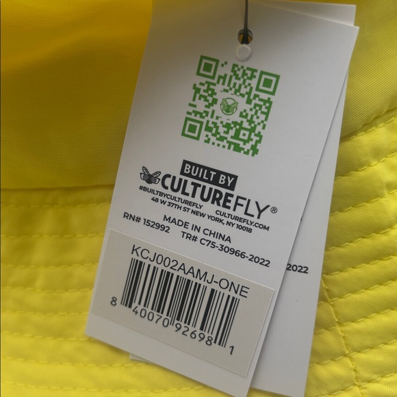 Culture Fly Yellow Orange Crush Bucket Hat NWT, one size - Picture 2 of 8